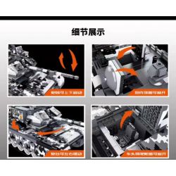 FORANGE FC6101 6101 non  XE TĂNG CHIẾN ĐẤU CHỦ LỰC 99A VOI MA MÚT bộ đồ chơi xếp lắp ráp ghép mô hình Military Army 99A MAIN BATTLE TANK Quân Sự Bộ Đội 1640 khối