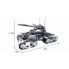FORANGE FC6101 6101 non  XE TĂNG CHIẾN ĐẤU CHỦ LỰC 99A VOI MA MÚT bộ đồ chơi xếp lắp ráp ghép mô hình Military Army 99A MAIN BATTLE TANK Quân Sự Bộ Đội 1640 khối