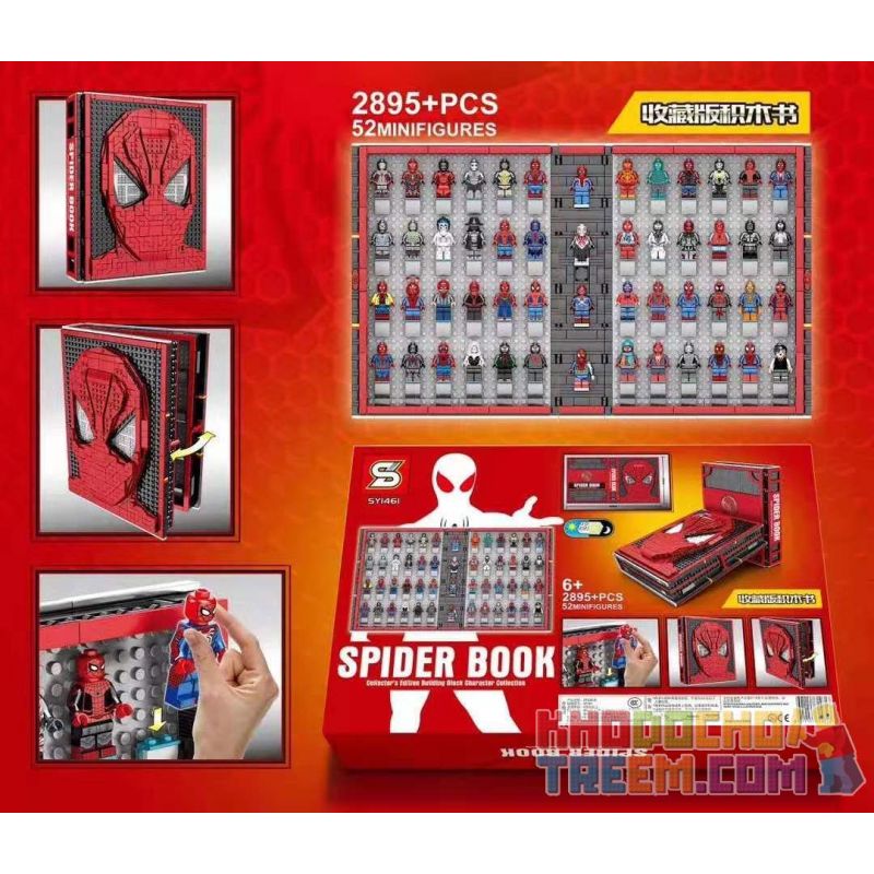 SHENG YUAN SY SY1461 1461 Xếp hình kiểu Lego SUPER HEROES Spider Book  Spiderman Collector's Edition Book Sách Ấn Bản Của Người Sưu Tập giá sốc rẻ  nhất