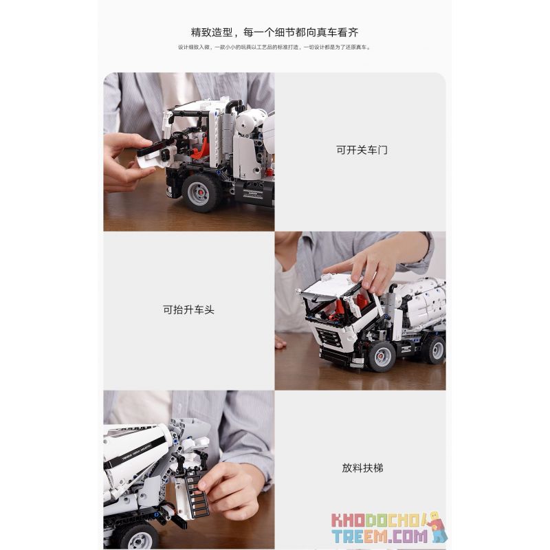 XIAOMI MITU MI ONEBOT GCJBJ01IQI 01IQI 001203 non  MÁY TRỘN KỸ THUẬT bộ đồ chơi xếp lắp ráp ghép mô hình  Kỹ Thuật Công Nghệ Cao Mô Hình Phương Tiện 956 khối