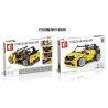 SEMBO 701403 non  PHIÊN BẢN BRABUS MERCEDES-BENZ SMART PULL BACK CAR bộ đồ chơi xếp lắp ráp ghép mô hình Speed Champions Racing Cars BRABUS SMART Đua Xe Công Thức 310 khối