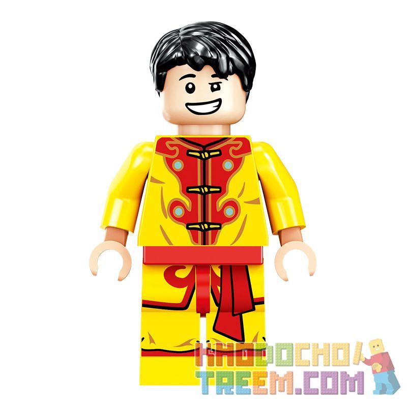 ZHEGAO QL0956 0956 non  MÚA SƯ TỬ bộ đồ chơi xếp lắp ráp ghép mô hình Seasonal HEPPY NEW YEAR Mùa Lễ Hội 423 khối