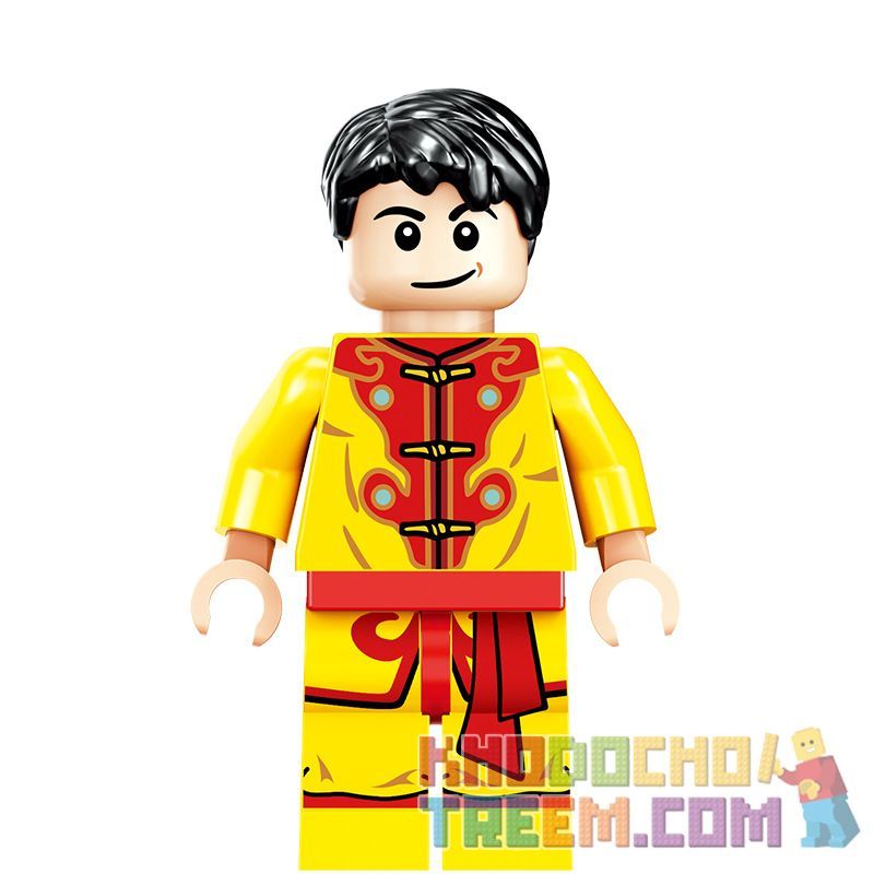 ZHEGAO QL0956 0956 non  MÚA SƯ TỬ bộ đồ chơi xếp lắp ráp ghép mô hình Seasonal HEPPY NEW YEAR Mùa Lễ Hội 423 khối