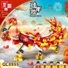 ZHEGAO QL0955 0955 non  MÚA RỒNG bộ đồ chơi xếp lắp ráp ghép mô hình Seasonal HEPPY NEW YEAR Mùa Lễ Hội 441 khối