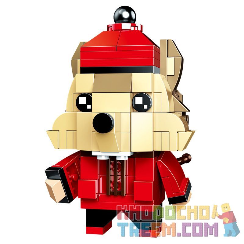 QIZHILE 60009-2 60009-3 60009-1 ZHEGAO QL0953-1 0953-1 QL0953-2 0953-2 QL0953-3 0953-3 QL0953-4 0953-4 non  4 KIỂU ĐẦU VUÔNG CHO BÉ TRAI TUỔI CHUỘT bộ đồ chơi xếp lắp ráp ghép mô hình Seasonal HEPPY NEW YEAR Mùa Lễ Hội 380 khối