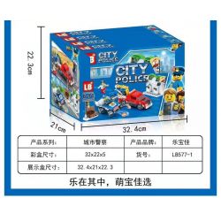 LB LB+ LB577-1 577-1 non  CÔNG AN TP 4 LOẠI bộ đồ chơi xếp lắp ráp ghép mô hình City Thành Phố 745 khối