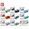 SEMBO 607200 non  HOT WHEELS RACING 8 MÔ HÌNH bộ đồ chơi xếp lắp ráp ghép mô hình Speed Champions Racing Cars Đua Xe Công Thức 613 khối