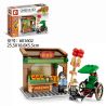 SEMBO 601600 601601 601602 601603 non  4 LOẠI VỊT QUAY BẮC KINH QUÁN RƯỢU PENGLAI LÀNG BÁNH THƠM BÒ CẠP CỪU bộ đồ chơi xếp lắp ráp ghép mô hình Chinatown Khu Phố Tàu 683 khối