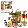SEMBO 601600 601601 601602 601603 non  4 LOẠI VỊT QUAY BẮC KINH QUÁN RƯỢU PENGLAI LÀNG BÁNH THƠM BÒ CẠP CỪU bộ đồ chơi xếp lắp ráp ghép mô hình Chinatown Khu Phố Tàu 683 khối