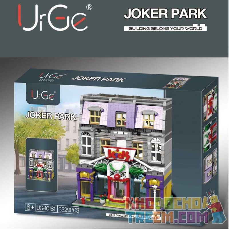 URGE UG-10181 10181 UG10181 non Lego CÔNG VIÊN HỀ bộ đồ chơi xếp lắp ráp ghép mô hình Creator JOKER PARK Sáng Tạo 3329 khối