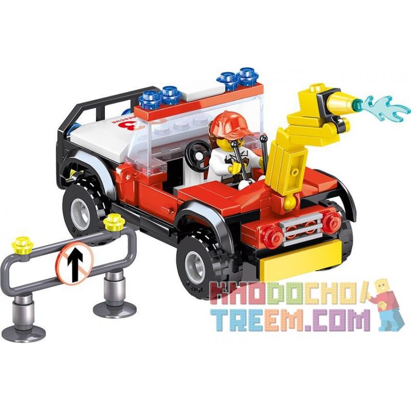 ZHEGAO QL0217 0217 non  CỨU HỎA QUÁN CÀ PHÊ 4 KIỂU bộ đồ chơi xếp lắp ráp ghép mô hình City Hero Anh Hùng Trong Thành Phố 479 khối