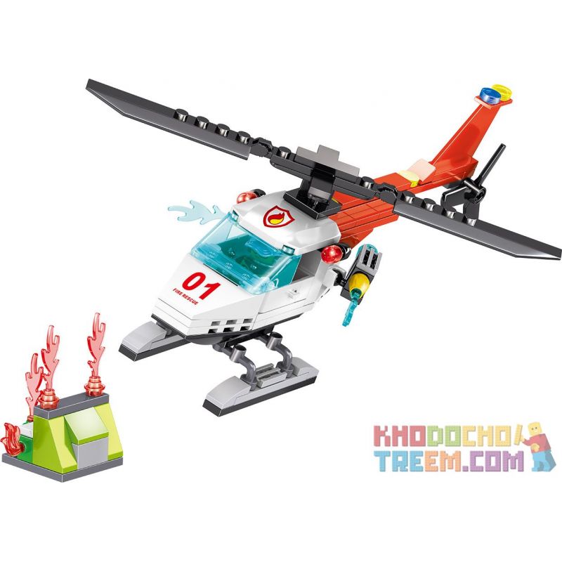 ZHEGAO QL0217 0217 non  CỨU HỎA QUÁN CÀ PHÊ 4 KIỂU bộ đồ chơi xếp lắp ráp ghép mô hình City Hero Anh Hùng Trong Thành Phố 479 khối