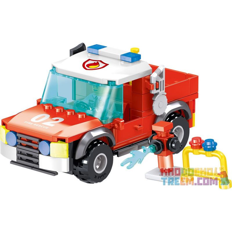 ZHEGAO QL0217 0217 non  CỨU HỎA QUÁN CÀ PHÊ 4 KIỂU bộ đồ chơi xếp lắp ráp ghép mô hình City Hero Anh Hùng Trong Thành Phố 479 khối