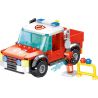 ZHEGAO QL0217 0217 non  CỨU HỎA QUÁN CÀ PHÊ 4 KIỂU bộ đồ chơi xếp lắp ráp ghép mô hình City Hero Anh Hùng Trong Thành Phố 479 khối