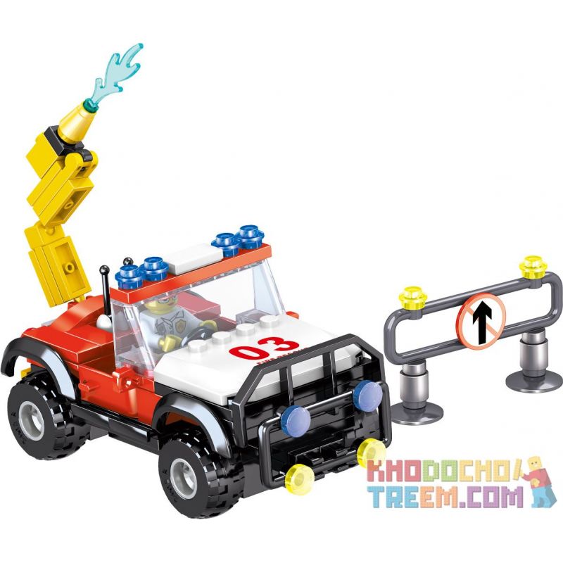 ZHEGAO QL0217 0217 non  CỨU HỎA QUÁN CÀ PHÊ 4 KIỂU bộ đồ chơi xếp lắp ráp ghép mô hình City Hero Anh Hùng Trong Thành Phố 479 khối