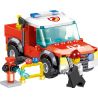 ZHEGAO QL0217 0217 non  CỨU HỎA QUÁN CÀ PHÊ 4 KIỂU bộ đồ chơi xếp lắp ráp ghép mô hình City Hero Anh Hùng Trong Thành Phố 479 khối