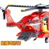 ZHEGAO QL0218 0218 non  TRỰC THĂNG CỨU HỘ HỎA bộ đồ chơi xếp lắp ráp ghép mô hình City Hero Anh Hùng Trong Thành Phố 252 khối