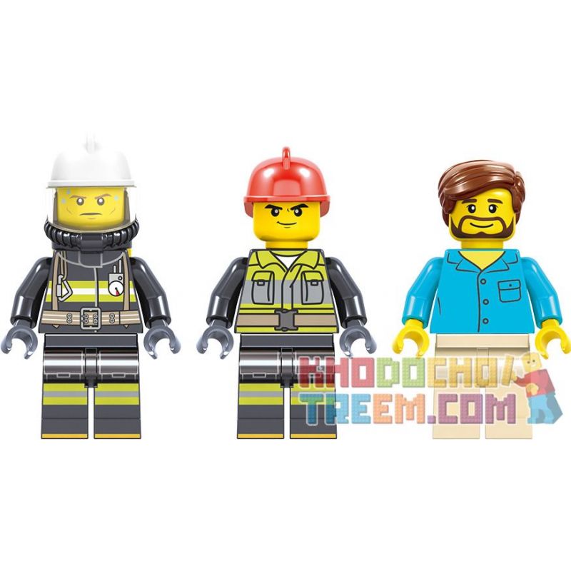 ZHEGAO QL0219 0219 non  CỨU HỘ XE HỎA bộ đồ chơi xếp lắp ráp ghép mô hình City Hero Anh Hùng Trong Thành Phố 370 khối