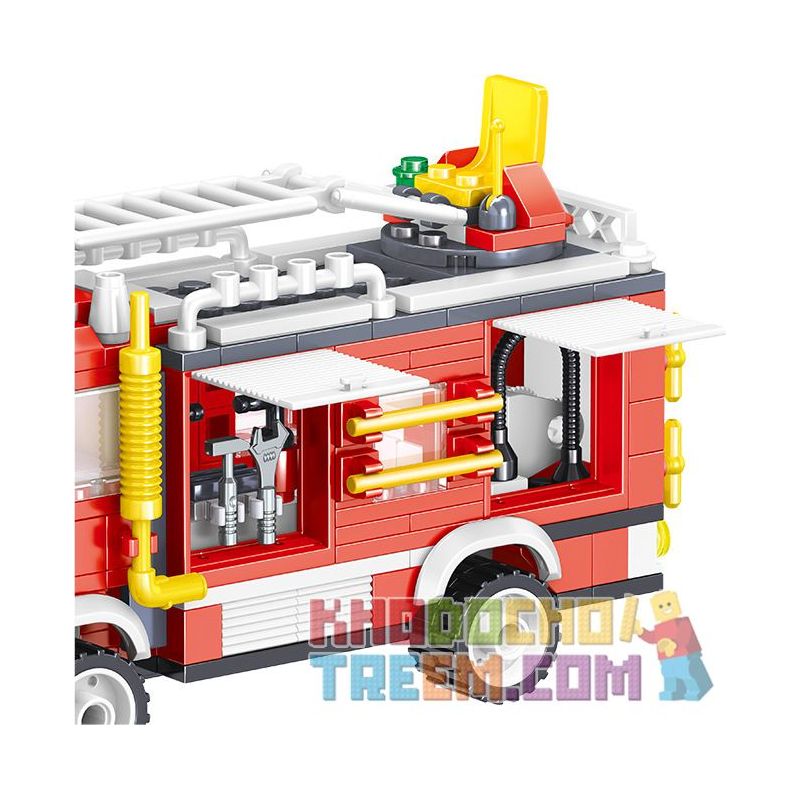 ZHEGAO QL0219 0219 non  CỨU HỘ XE HỎA bộ đồ chơi xếp lắp ráp ghép mô hình City Hero Anh Hùng Trong Thành Phố 370 khối