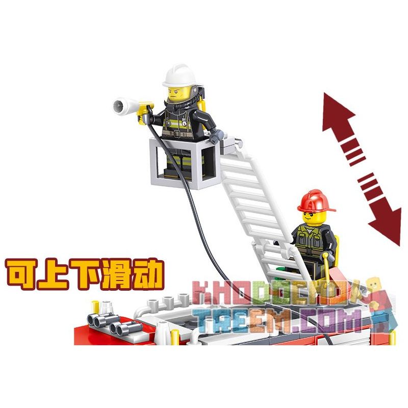 ZHEGAO QL0219 0219 non  CỨU HỘ XE HỎA bộ đồ chơi xếp lắp ráp ghép mô hình City Hero Anh Hùng Trong Thành Phố 370 khối