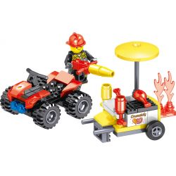 ZHEGAO QL0216 0216 non  MÁY KHOAN PHÒNG CHÁY CHỮA 4 MẪU bộ đồ chơi xếp lắp ráp ghép mô hình City Hero Anh Hùng Trong Thành Phố 335 khối