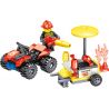 ZHEGAO QL0216 0216 non  MÁY KHOAN PHÒNG CHÁY CHỮA 4 MẪU bộ đồ chơi xếp lắp ráp ghép mô hình City Hero Anh Hùng Trong Thành Phố 335 khối