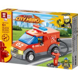 ZHEGAO QL0216 0216 non  MÁY KHOAN PHÒNG CHÁY CHỮA 4 MẪU bộ đồ chơi xếp lắp ráp ghép mô hình City Hero Anh Hùng Trong Thành Phố 335 khối