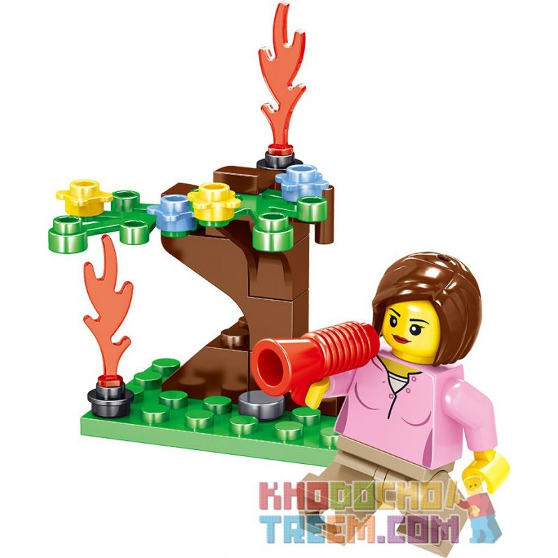 ZHEGAO QL0215 0215 non  8 NGƯỜI TIÊN PHONG LỬA bộ đồ chơi xếp lắp ráp ghép mô hình City Hero Anh Hùng Trong Thành Phố