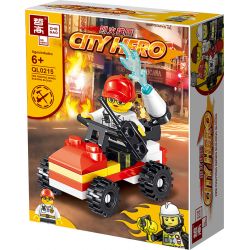 ZHEGAO QL0215 0215 non  8 NGƯỜI TIÊN PHONG LỬA bộ đồ chơi xếp lắp ráp ghép mô hình City Hero Anh Hùng Trong Thành Phố