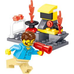 ZHEGAO QL0215 0215 non  8 NGƯỜI TIÊN PHONG LỬA bộ đồ chơi xếp lắp ráp ghép mô hình City Hero Anh Hùng Trong Thành Phố