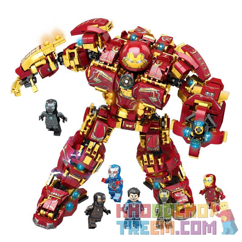 LY 76026 non Lego KẺ HỦY DIỆT SUPER HULK bộ đồ chơi xếp lắp ráp ghép mô hình Super Heroes HEROES STEEL MECHA Siêu Nhân Anh Hùng 1450 khối
