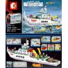 SEMBO 603200 non  VÒNG 101 GIẢI CỨU BIỂN HOA ĐÔNG bộ đồ chơi xếp lắp ráp ghép mô hình Rescue Team THE RESCUE Đội Cứu Hộ 893 khối