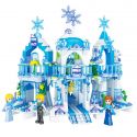 ZHEGAO QL2217 2217 non Lego VƯƠNG QUỐC BĂNG VÀ TUYẾT bộ đồ chơi xếp lắp ráp ghép mô hình Frozen ICELAND COLORS Nữ Hoàng Băng Giá 463 khối