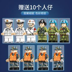 SEMBO 202001 non  QUÂN ĐỘI GIẢI PHÓNG NHÂN DÂN TRUNG QUỐC TÀU SÂN BAY SƠN ĐÔNG bộ đồ chơi xếp lắp ráp ghép mô hình Creator PLA.NAVY SHANDONG Sáng Tạo 3010 khối