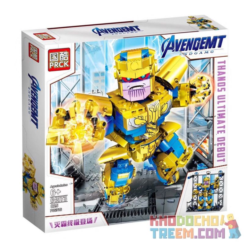 PRCK 64073 non Lego THANOS CUỐI CÙNG CŨNG RA MẮT bộ đồ chơi xếp lắp ráp ghép mô hình Super Heroes Siêu Nhân Anh Hùng 825 khối