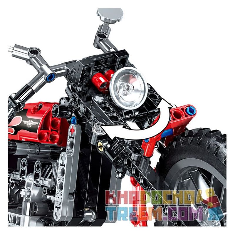 ZHEGAO QL0412 0412 non  HARLEY MOTORCYCLE. bộ đồ chơi xếp lắp ráp ghép mô hình  Kỹ Thuật Công Nghệ Cao Mô Hình Phương Tiện 400 khối