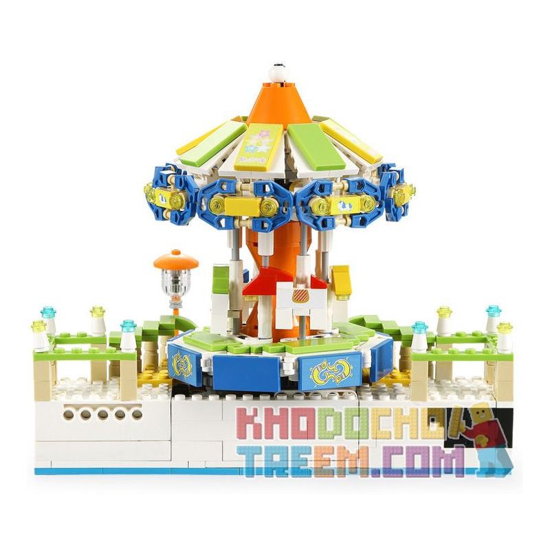 DOUBLEE CADA C51046 51046 non Lego BĂNG CHUYỀN bộ đồ chơi xếp lắp ráp ghép mô hình CAROUSEL 585 khối