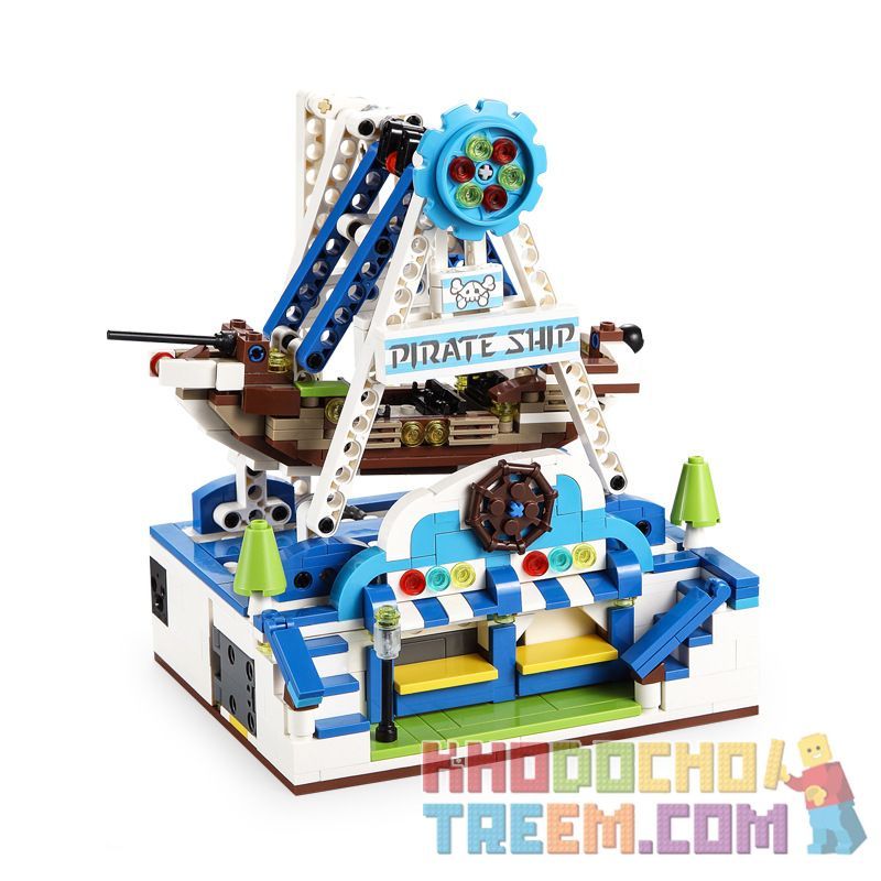 DOUBLEE CADA C51047 51047 non Lego TÀU CƯỚP BIỂN bộ đồ chơi xếp lắp ráp ghép mô hình Technic PIRATE SHIP Kỹ Thuật Công Nghệ Cao Mô Hình Phương Tiện 575 khối