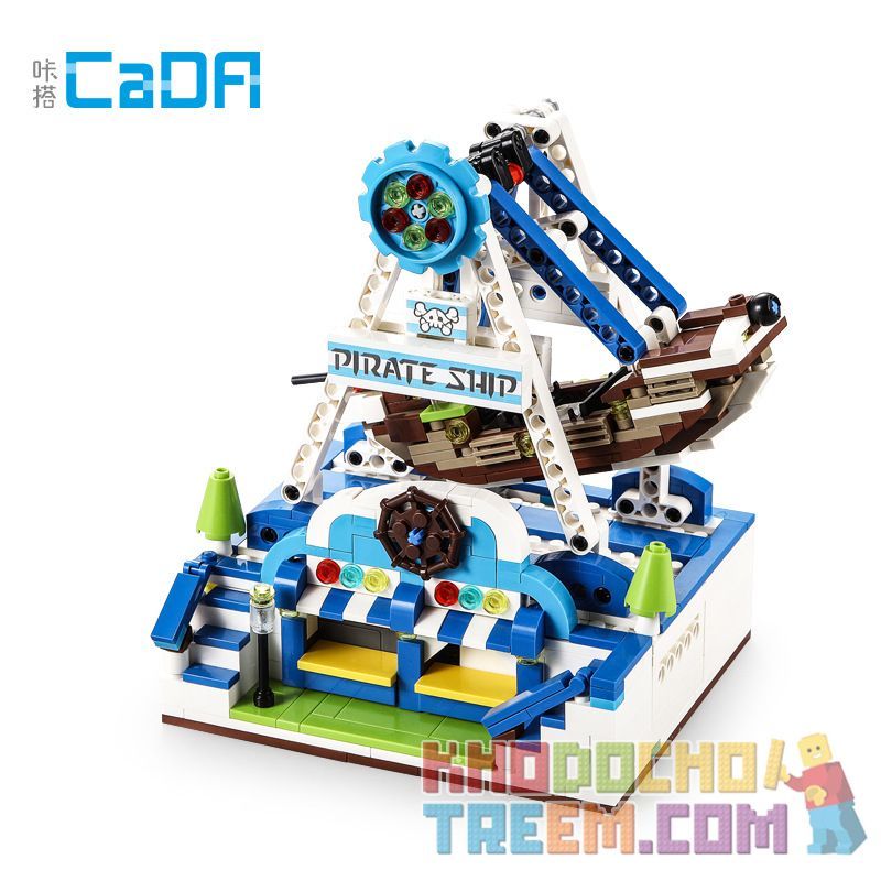 DOUBLEE CADA C51047 51047 non  TÀU CƯỚP BIỂN bộ đồ chơi xếp lắp ráp ghép mô hình  PIRATE SHIP Kỹ Thuật Công Nghệ Cao Mô Hình Phương Tiện 575 khối
