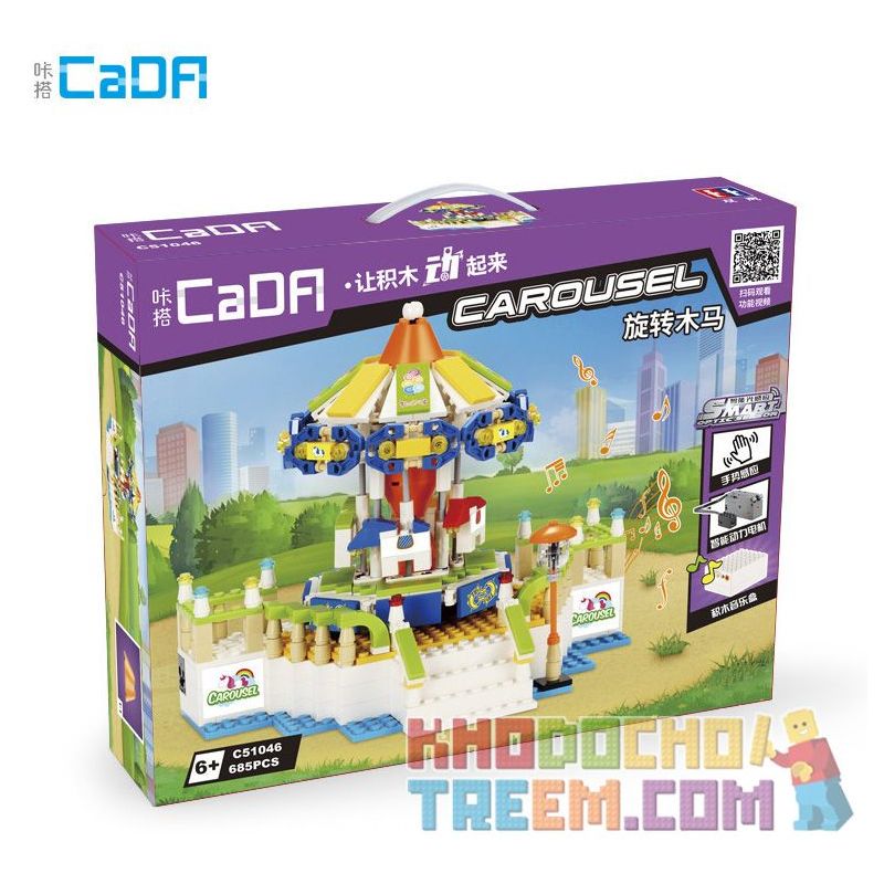 DOUBLEE CADA C51047 51047 non  TÀU CƯỚP BIỂN bộ đồ chơi xếp lắp ráp ghép mô hình  PIRATE SHIP Kỹ Thuật Công Nghệ Cao Mô Hình Phương Tiện 575 khối