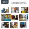 LIN07 00956 URGE UG-10182 10182 UG10182 non  KHÁCH SẠN Ở CUBA bộ đồ chơi xếp lắp ráp ghép mô hình Creator HOTEL Sáng Tạo 4143 khối