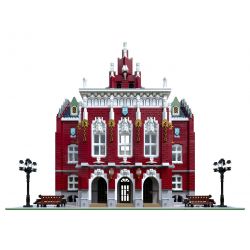 JIESTAR 89123 SHENZHEN RAEL ENTERTAINMENT 10008 non  TRƯỜNG ĐẠI HỌC bộ đồ chơi xếp lắp ráp ghép mô hình Creator THE UNIVERSITY Sáng Tạo 6146 khối