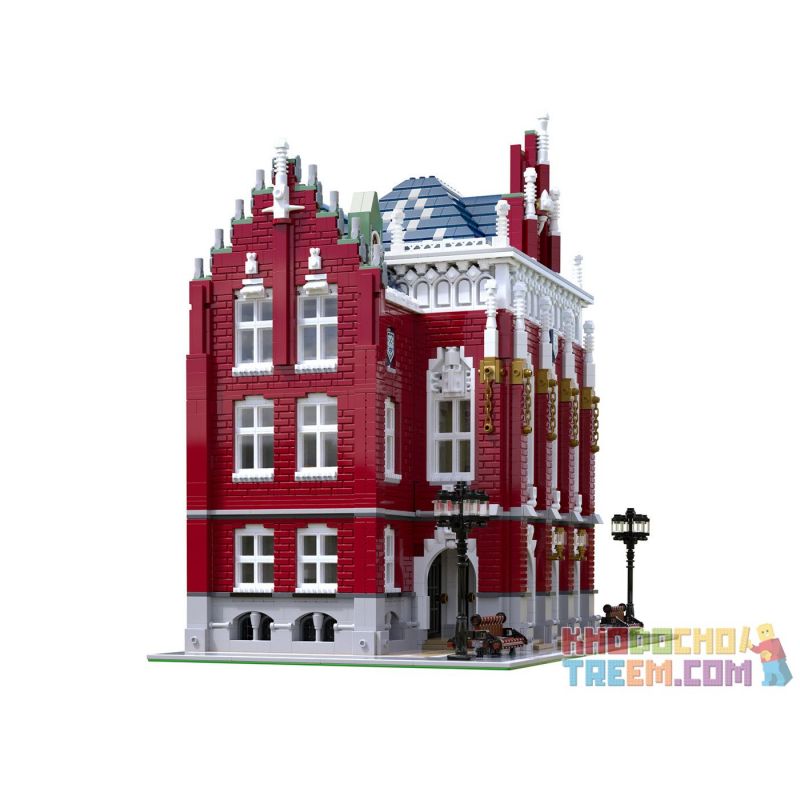 JIESTAR 89123 SHENZHEN RAEL ENTERTAINMENT 10008 non  TRƯỜNG ĐẠI HỌC bộ đồ chơi xếp lắp ráp ghép mô hình Creator THE UNIVERSITY Sáng Tạo 6146 khối