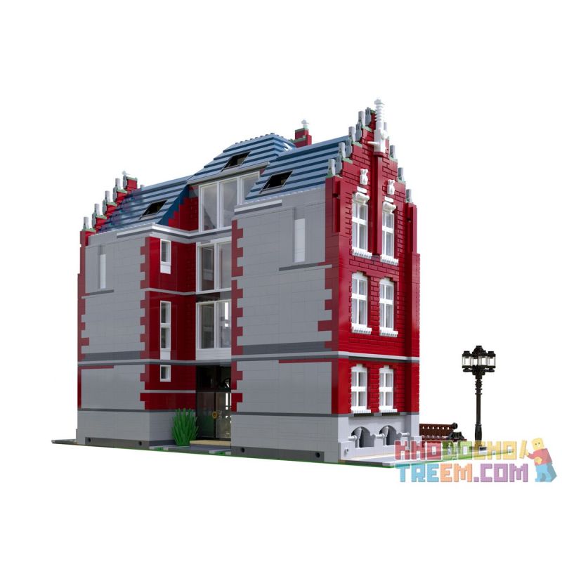 JIESTAR 89123 SHENZHEN RAEL ENTERTAINMENT 10008 non  TRƯỜNG ĐẠI HỌC bộ đồ chơi xếp lắp ráp ghép mô hình Creator THE UNIVERSITY Sáng Tạo 6146 khối