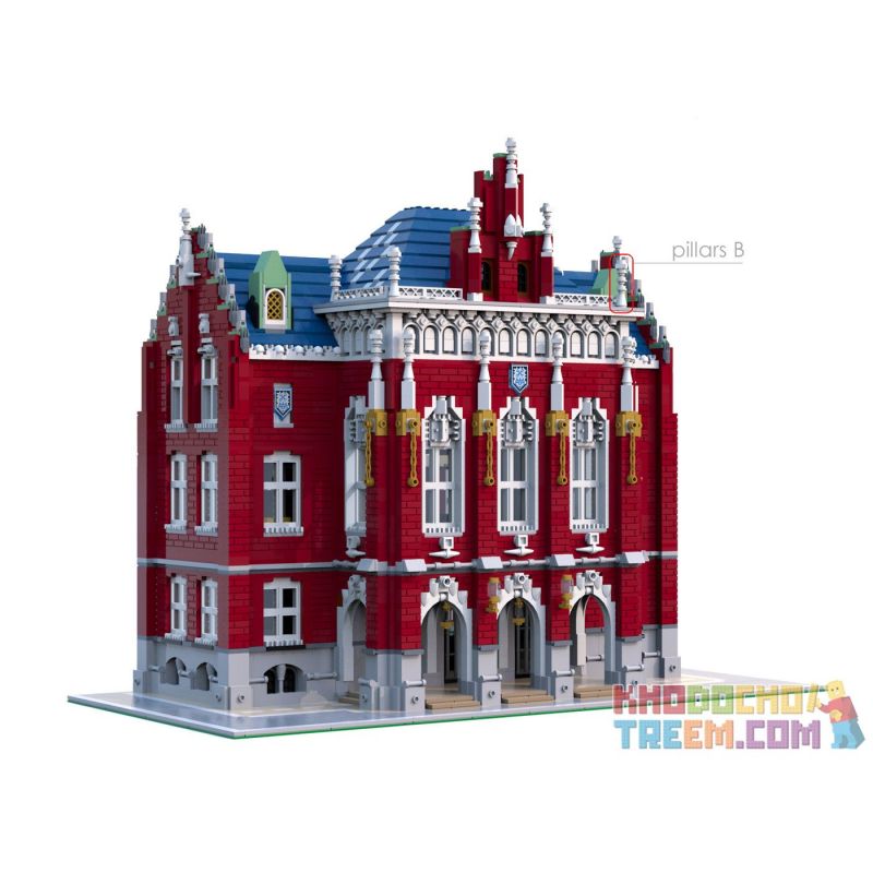 JIESTAR 89123 SHENZHEN RAEL ENTERTAINMENT 10008 non  TRƯỜNG ĐẠI HỌC bộ đồ chơi xếp lắp ráp ghép mô hình Creator THE UNIVERSITY Sáng Tạo 6146 khối