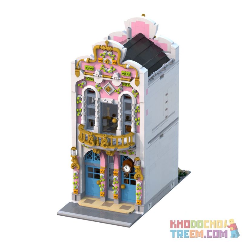 SHENZHEN RAEL ENTERTAINMENT 10006 10010 non  CỬA HÀNG ĐỒNG HỒ CỦA THỢ SỬA CHỮA bộ đồ chơi xếp lắp ráp ghép mô hình Creator WATCHMAKER'S HOUSE Sáng Tạo 1900 khối