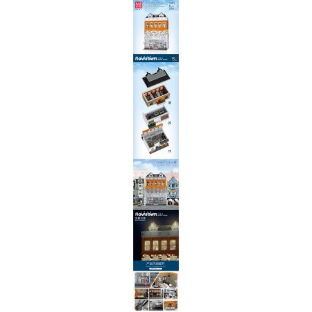 MouldKing 16021 Mould King 16021 SHENZHEN RAEL ENTERTAINMENT K88 ZHEGAO QL0942 0942 non  CỬA HÀNG CHANEL CRYSTAL PALACE bộ đồ chơi xếp lắp ráp ghép mô hình Creator CHANEL AMSTERDAM Sáng Tạo 3700 khối