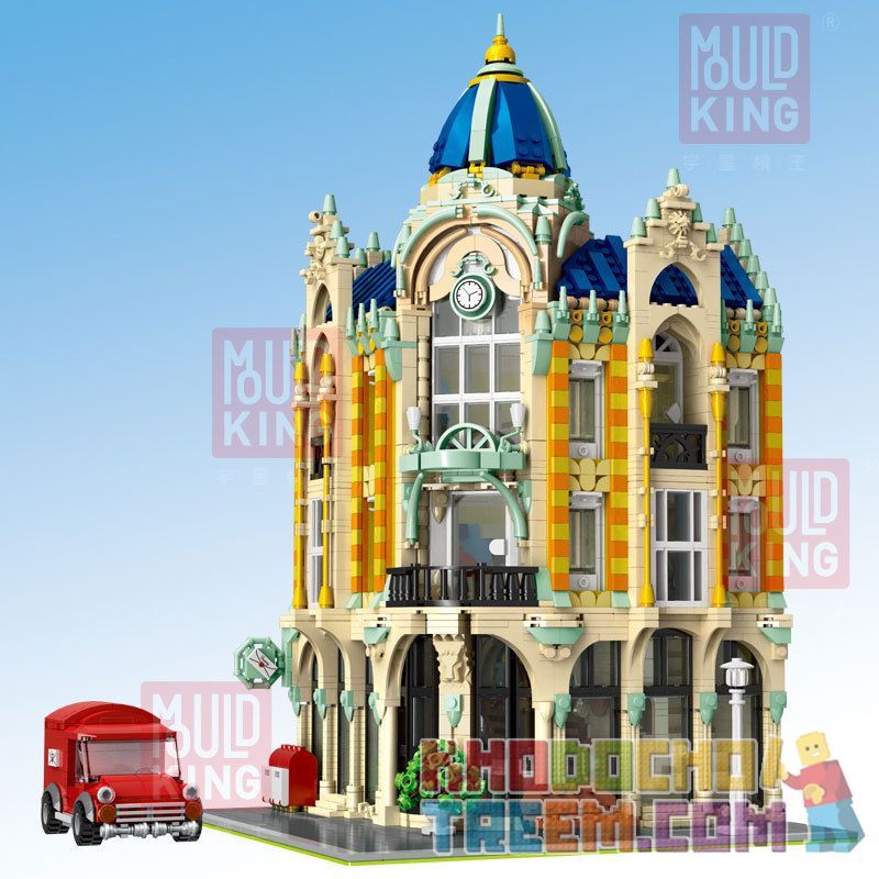 JIESTAR 89111 MouldKing 16010 Mould King 16010 REBRICKABLE MOC-17366 17366 MOC17366 ZHEGAO DZ6023 6023 non  GÓC BƯU ĐIỆN bộ đồ chơi xếp lắp ráp ghép mô hình Creator CORNER POST OFFICE Sáng Tạo 4342 khối