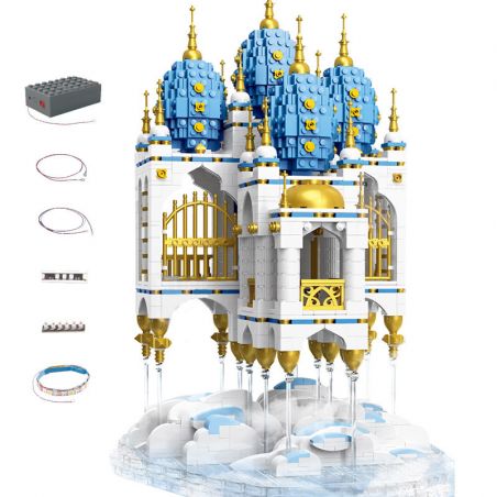 MouldKing 16015 Mould King 16015 ZHEGAO QL0959 0959 non  LÂU ĐÀI TRÊN MÂY bộ đồ chơi xếp lắp ráp ghép mô hình Creator SKYCASTLE Sáng Tạo 2660 khối