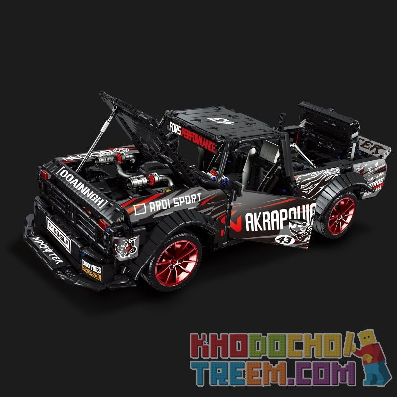 LIN07 0027 MouldKing 13082 Mould King 13082 QIZHILE 23016 REBRICKABLE MOC-34917 34917 MOC34917 MOC-34316 34316 MOC34316 non  FORD F-150 1977 bộ đồ chơi xếp lắp ráp ghép mô hình  FORD F-150 HOONITRUCK Kỹ Thuật Công Nghệ Cao Mô Hình Phương Tiện 2886 khối